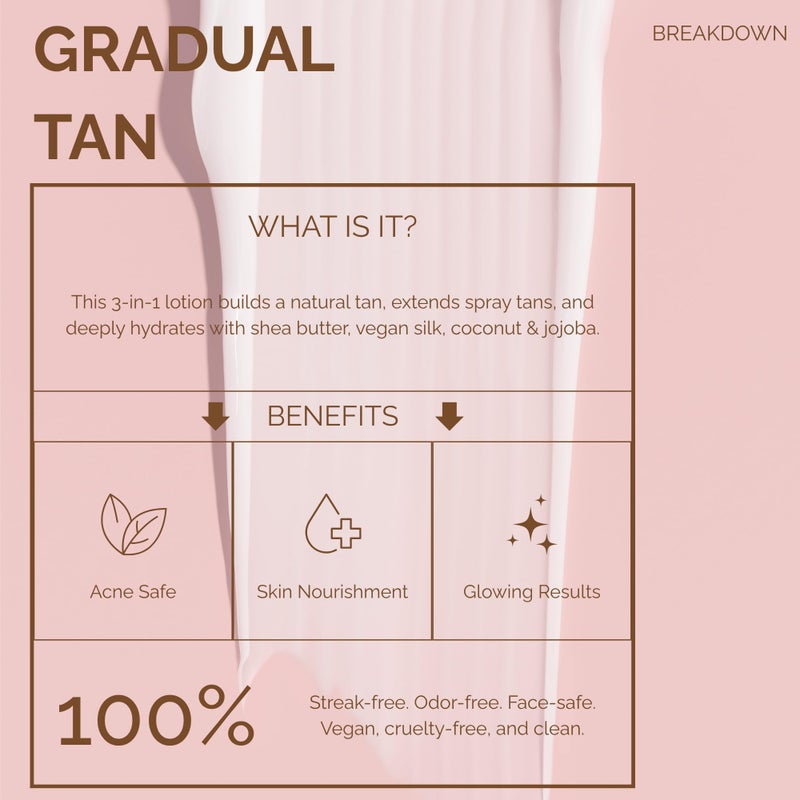 SunFX Gradual Tan Body Lotion Self Tanner | Hydrating Tan Extender Moisturizer No Odor | Build your Glow from Sunkissed to Dark | Cruelty and Toxic Free Enriched with Aloe & Vit A & E 200ml/6.8 fl oz - Image 5